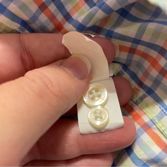 Vineyard Vines by Shep & Ian Whale Shirt Cotton Plaid Button Down Men's Size L - Picture 11 of 11